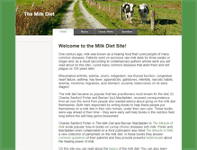 Tablet Screenshot of milk-diet.com